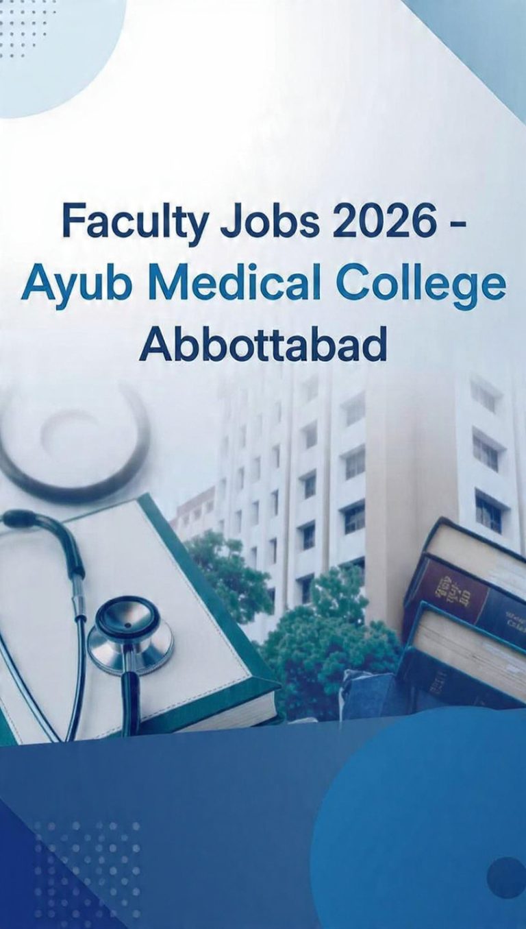 Ayub Medical College Abbottabad Faculty Jobs 2026 – Basic & Clinical Sciences Positions