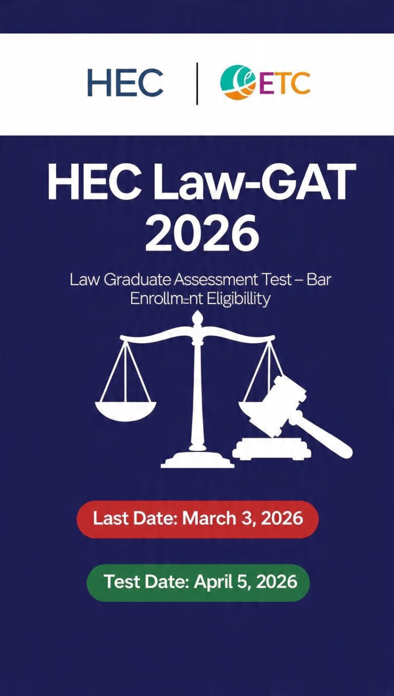 HEC Law-GAT 2026 – Complete Guide to Law Graduate Assessment Test for Eligibility to the Bar as an Advocate