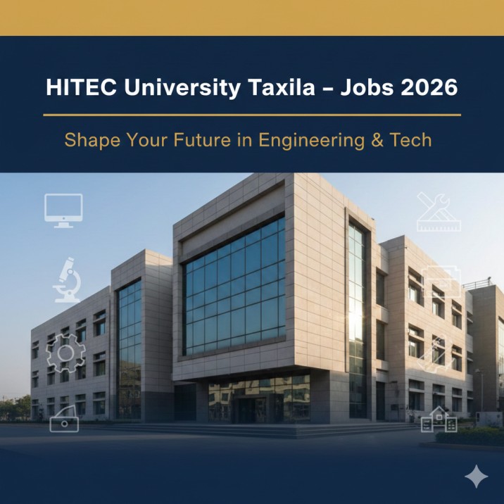 HITEC University Taxila Jobs 2026 – Professor, Lecturer & Lab Engineer Career Opportunities