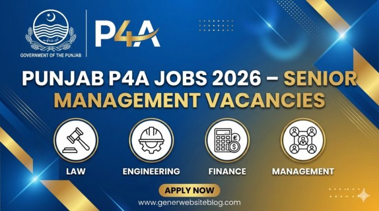 Punjab Public Private Partnership Authority Jobs 2026 – P4A Employment Opportunities